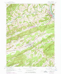 Newport Pennsylvania Historical topographic map, 1:24000 scale, 7.5 X 7.5 Minute, Year 1952