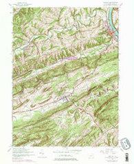 Newport Pennsylvania Historical topographic map, 1:24000 scale, 7.5 X 7.5 Minute, Year 1952