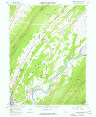Newton Hamilton Pennsylvania Historical topographic map, 1:24000 scale, 7.5 X 7.5 Minute, Year 1959