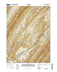 Newton Hamilton Pennsylvania Current topographic map, 1:24000 scale, 7.5 X 7.5 Minute, Year 2016