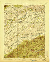 Newville Pennsylvania Historical topographic map, 1:62500 scale, 15 X 15 Minute, Year 1919