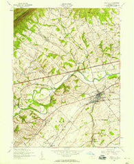 Newville Pennsylvania Historical topographic map, 1:24000 scale, 7.5 X 7.5 Minute, Year 1952