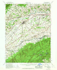 Newville Pennsylvania Historical topographic map, 1:62500 scale, 15 X 15 Minute, Year 1952