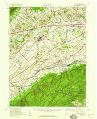 Newville Pennsylvania Historical topographic map, 1:62500 scale, 15 X 15 Minute, Year 1952