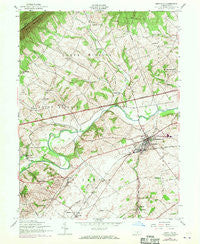 Newville Pennsylvania Historical topographic map, 1:24000 scale, 7.5 X 7.5 Minute, Year 1952