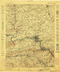 Norristown Pennsylvania Historical topographic map, 1:62500 scale, 15 X 15 Minute, Year 1895