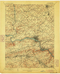 Norristown Pennsylvania Historical topographic map, 1:62500 scale, 15 X 15 Minute, Year 1895
