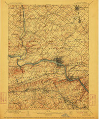 Norristown Pennsylvania Historical topographic map, 1:62500 scale, 15 X 15 Minute, Year 1895