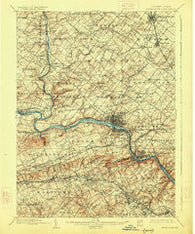 Norristown Pennsylvania Historical topographic map, 1:62500 scale, 15 X 15 Minute, Year 1895