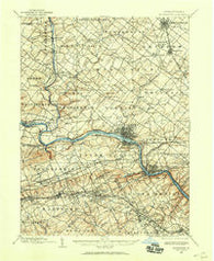 Norristown Pennsylvania Historical topographic map, 1:62500 scale, 15 X 15 Minute, Year 1894