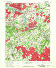 Norristown Pennsylvania Historical topographic map, 1:24000 scale, 7.5 X 7.5 Minute, Year 1966