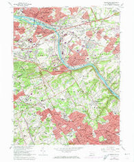 Norristown Pennsylvania Historical topographic map, 1:24000 scale, 7.5 X 7.5 Minute, Year 1966