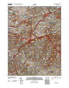 Norristown Pennsylvania Historical topographic map, 1:24000 scale, 7.5 X 7.5 Minute, Year 2010