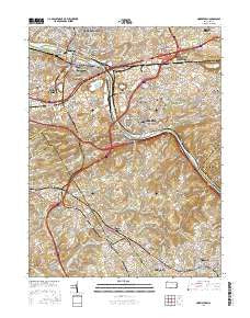 Norristown Pennsylvania Current topographic map, 1:24000 scale, 7.5 X 7.5 Minute, Year 2016
