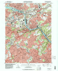 Norristown Pennsylvania Historical topographic map, 1:24000 scale, 7.5 X 7.5 Minute, Year 1992