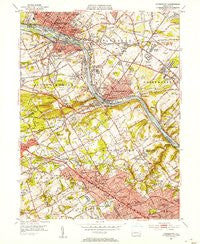 Norristown Pennsylvania Historical topographic map, 1:24000 scale, 7.5 X 7.5 Minute, Year 1952
