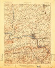 Norristown Pennsylvania Historical topographic map, 1:62500 scale, 15 X 15 Minute, Year 1895