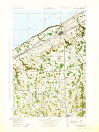 North East Pennsylvania Historical topographic map, 1:62500 scale, 15 X 15 Minute, Year 1943