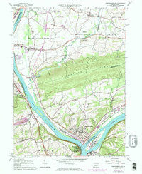Northumberland Pennsylvania Historical topographic map, 1:24000 scale, 7.5 X 7.5 Minute, Year 1965