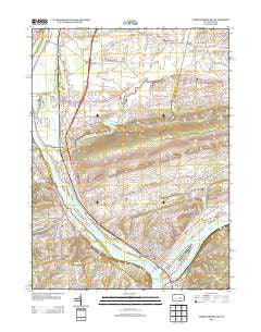 Northumberland Pennsylvania Historical topographic map, 1:24000 scale, 7.5 X 7.5 Minute, Year 2013