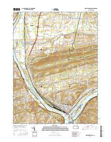 Northumberland Pennsylvania Current topographic map, 1:24000 scale, 7.5 X 7.5 Minute, Year 2016