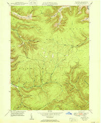 Norwich Pennsylvania Historical topographic map, 1:24000 scale, 7.5 X 7.5 Minute, Year 1950