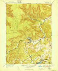 Noxen Pennsylvania Historical topographic map, 1:24000 scale, 7.5 X 7.5 Minute, Year 1949