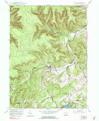 Noxen Pennsylvania Historical topographic map, 1:24000 scale, 7.5 X 7.5 Minute, Year 1946