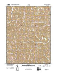 Oak Forest Pennsylvania Historical topographic map, 1:24000 scale, 7.5 X 7.5 Minute, Year 2013