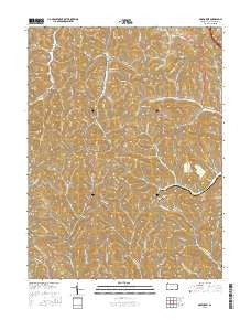 Oak Forest Pennsylvania Current topographic map, 1:24000 scale, 7.5 X 7.5 Minute, Year 2016