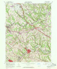 Oakdale Pennsylvania Historical topographic map, 1:24000 scale, 7.5 X 7.5 Minute, Year 1960