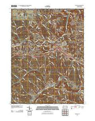 Oakdale Pennsylvania Historical topographic map, 1:24000 scale, 7.5 X 7.5 Minute, Year 2010
