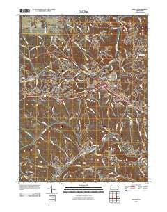 Oakdale Pennsylvania Historical topographic map, 1:24000 scale, 7.5 X 7.5 Minute, Year 2010