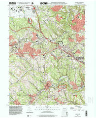 Oakdale Pennsylvania Historical topographic map, 1:24000 scale, 7.5 X 7.5 Minute, Year 1993