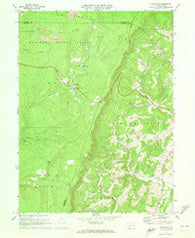 Ogletown Pennsylvania Historical topographic map, 1:24000 scale, 7.5 X 7.5 Minute, Year 1971