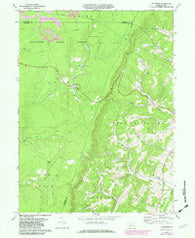 Ogletown Pennsylvania Historical topographic map, 1:24000 scale, 7.5 X 7.5 Minute, Year 1971