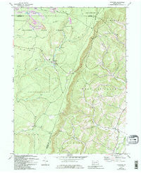 Ogletown Pennsylvania Historical topographic map, 1:24000 scale, 7.5 X 7.5 Minute, Year 1971