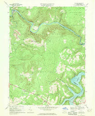 Ohiopyle Pennsylvania Historical topographic map, 1:24000 scale, 7.5 X 7.5 Minute, Year 1967