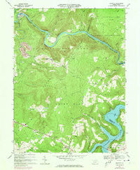Ohiopyle Pennsylvania Historical topographic map, 1:24000 scale, 7.5 X 7.5 Minute, Year 1967