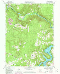 Ohiopyle Pennsylvania Historical topographic map, 1:24000 scale, 7.5 X 7.5 Minute, Year 1967