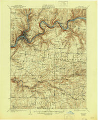 Oil City Pennsylvania Historical topographic map, 1:62500 scale, 15 X 15 Minute, Year 1924