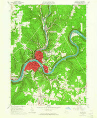 Oil City Pennsylvania Historical topographic map, 1:24000 scale, 7.5 X 7.5 Minute, Year 1963