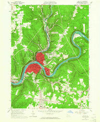 Oil City Pennsylvania Historical topographic map, 1:24000 scale, 7.5 X 7.5 Minute, Year 1963