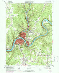 Oil City Pennsylvania Historical topographic map, 1:24000 scale, 7.5 X 7.5 Minute, Year 1963