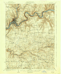 Oil City Pennsylvania Historical topographic map, 1:62500 scale, 15 X 15 Minute, Year 1924