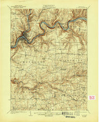 Oil City Pennsylvania Historical topographic map, 1:62500 scale, 15 X 15 Minute, Year 1924