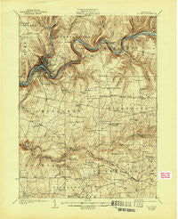 Oil City Pennsylvania Historical topographic map, 1:62500 scale, 15 X 15 Minute, Year 1924