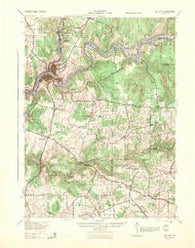 Oil City Pennsylvania Historical topographic map, 1:62500 scale, 15 X 15 Minute, Year 1943
