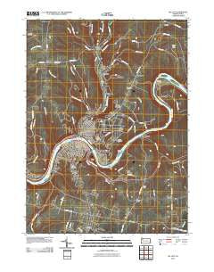 Oil City Pennsylvania Historical topographic map, 1:24000 scale, 7.5 X 7.5 Minute, Year 2010