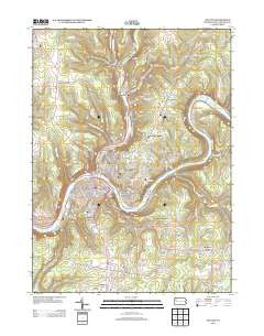 Oil City Pennsylvania Historical topographic map, 1:24000 scale, 7.5 X 7.5 Minute, Year 2013